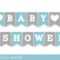 Blue Banner, Grey Banner, Oh Baby Banner, Oh Boy Banner With Regard To Diy Baby Shower Banner Template