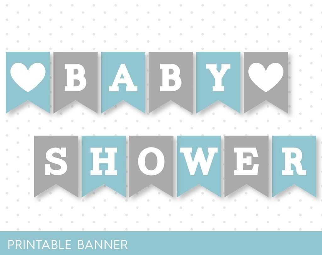 Blue Banner, Grey Banner, Oh Baby Banner, Oh Boy Banner With Regard To Diy Baby Shower Banner Template