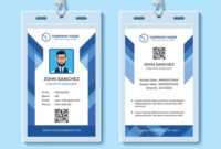 Blue Employee Id Card Design Template pertaining to Company Id Card Design Template
