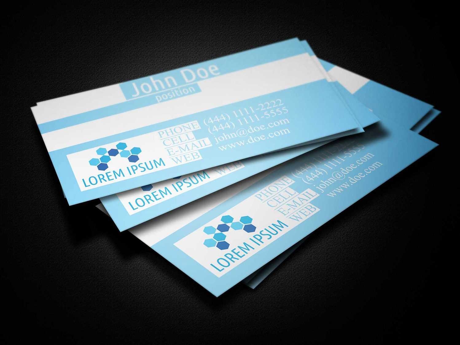 Blue Medical Business Card Template – Business Cards Lab For Medical Business Cards Templates Free