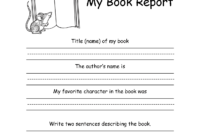 Book Report Forms For 2Nd Grade - Google Search | 2Nd Grade in 1St Grade Book Report Template