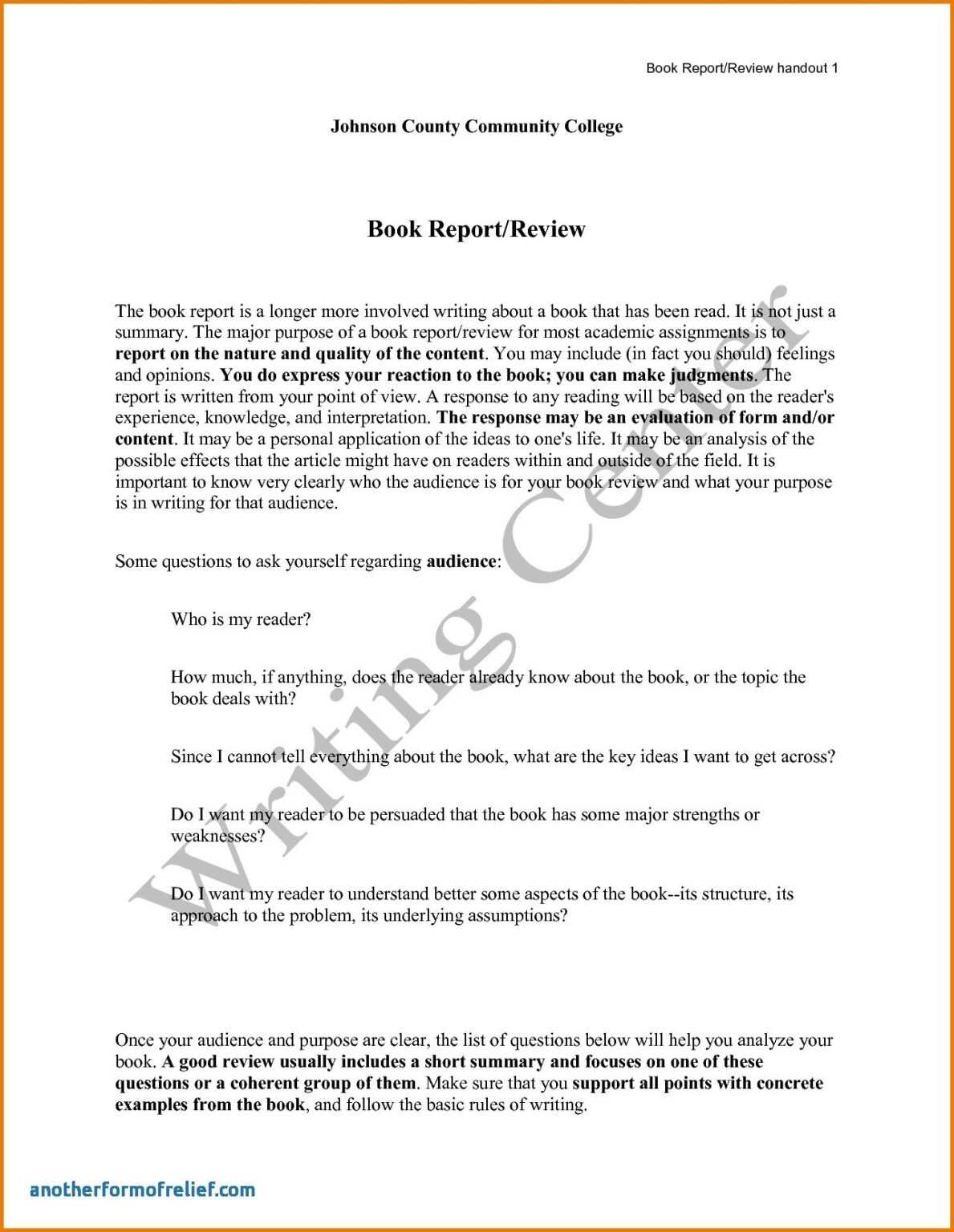 Book Summary Template College Doyadoyasamos For College Book Report book-summary-template-college-doyadoyasamos-for-college-book-report