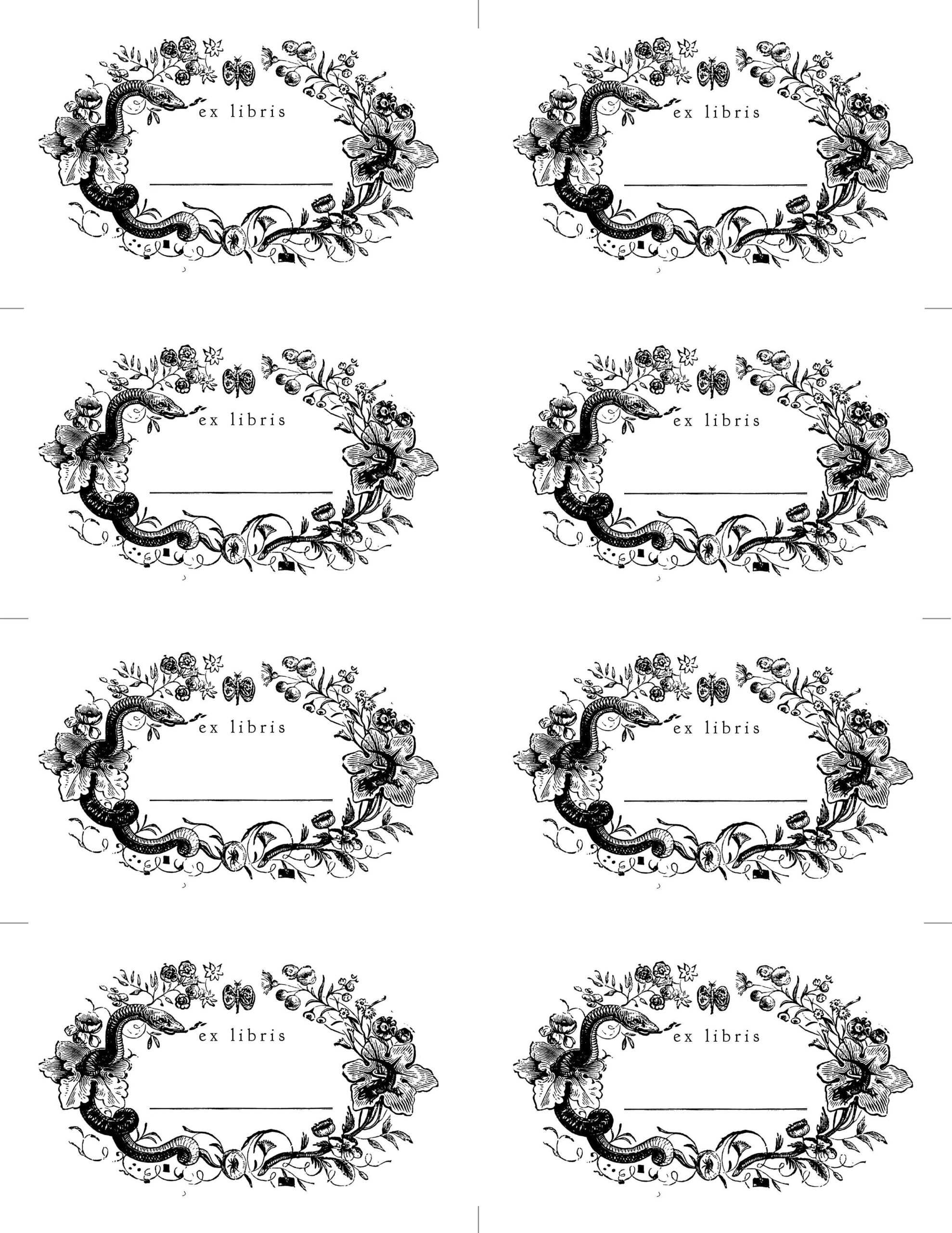 Bookplate Templates For Word