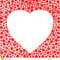Border With Red Hearts. Greeting Card Design Template Regarding Small Greeting Card Template