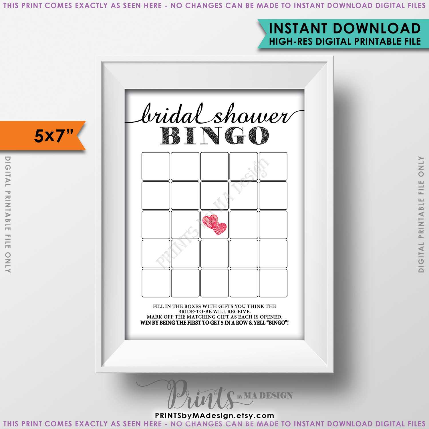 Bridal Shower Bingo Cards, Bridal Shower Bingo Printable In With Blank Bridal Shower Bingo Template