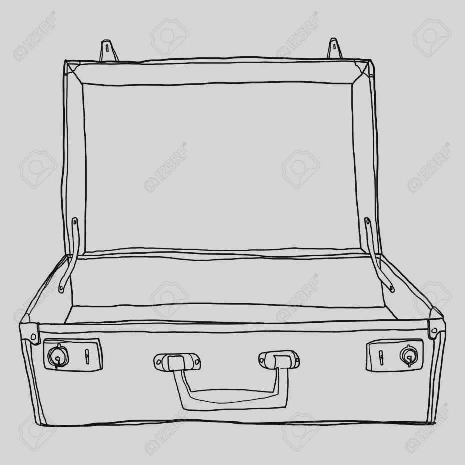 Briefcase Clipart Empty Suitcase, Briefcase Empty Suitcase Inside Blank Suitcase Template