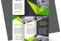 Brochure Design Template Creative Tri-Fold Green in E Brochure Design Templates