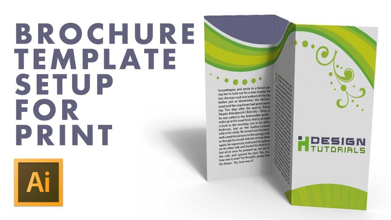 Brochure Template Setup For Print In Adobe Illustrator With Regard To 6 Panel Brochure Template