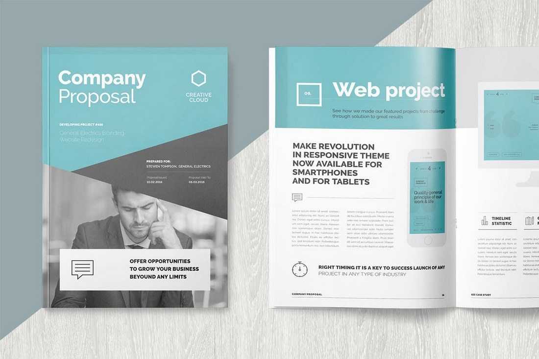 Brochure Templates | Design Shack In Letter Size Brochure Throughout Letter Size Brochure Template
