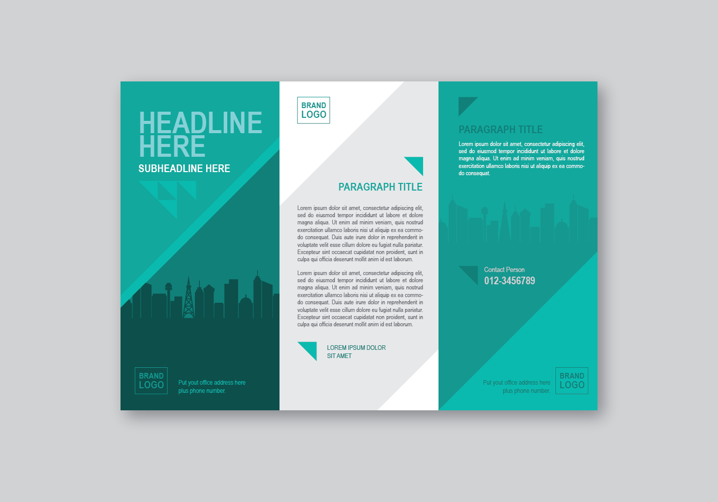 Brochure Templates Free Vector Art – (76,964 Free Downloads) Intended For One Sided Brochure Template