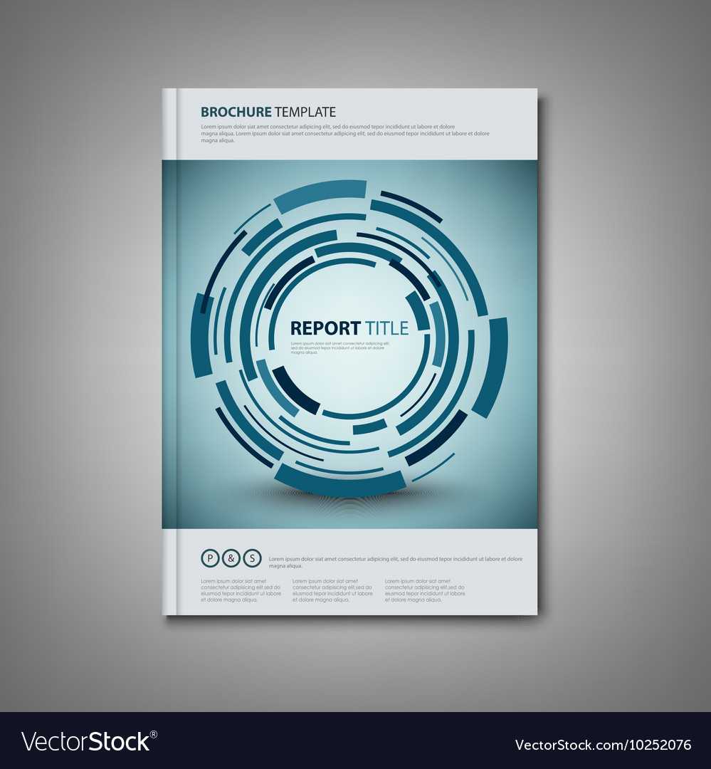 Brochures Book Or Flyer With Abstract Technical For Technical Brochure Template