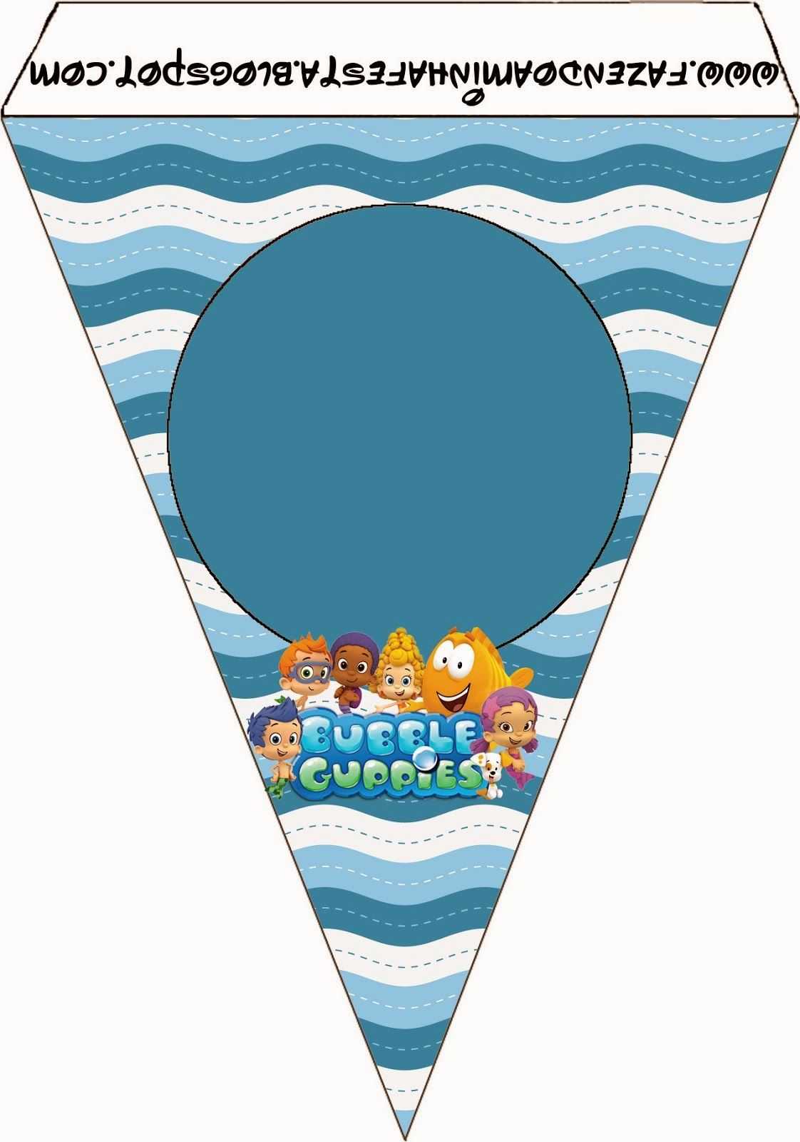 Bubble Guppies: Free Party Printables. Right Click And Save Intended For Bubble Guppies Birthday Banner Template