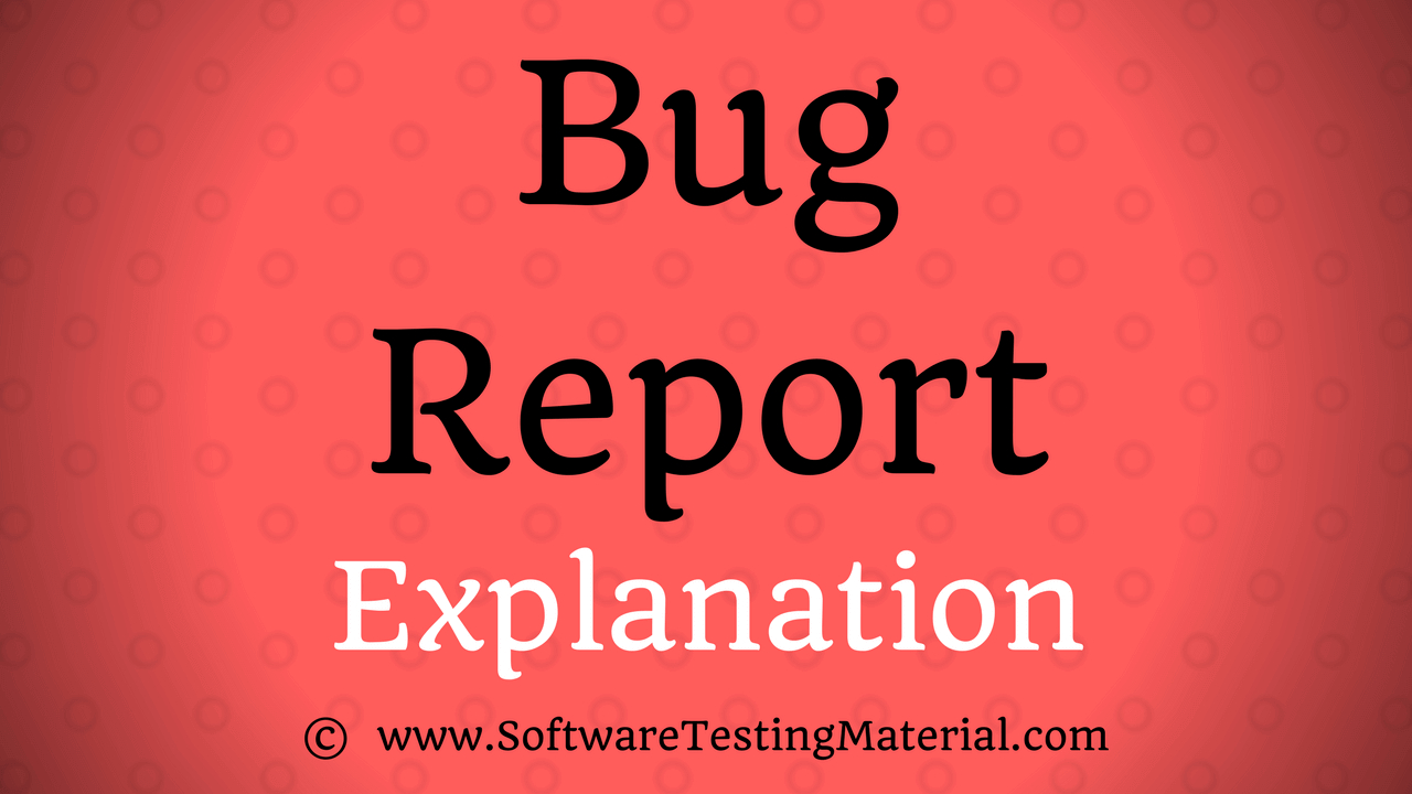 Bug Report Template With Detailed Explanation | Software In Bug Report Template Xls