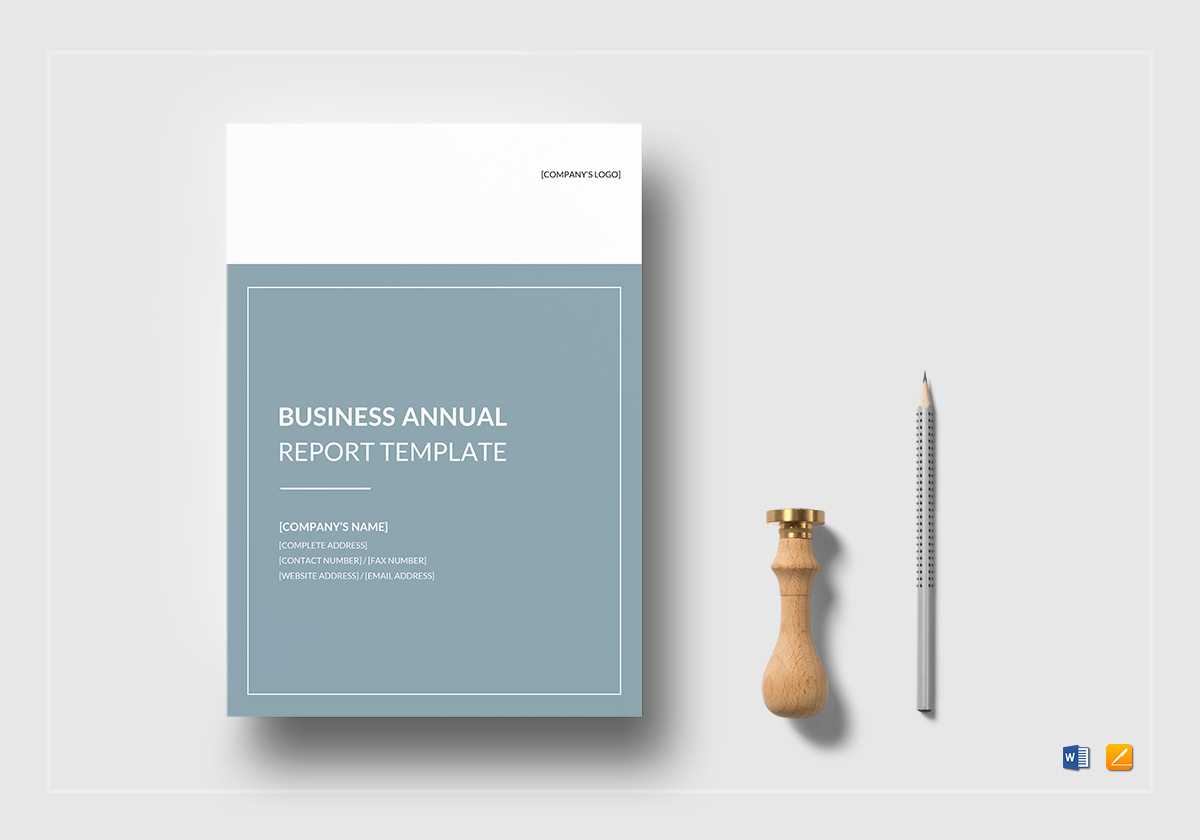 Business Annual Report Template With Annual Report Template Word