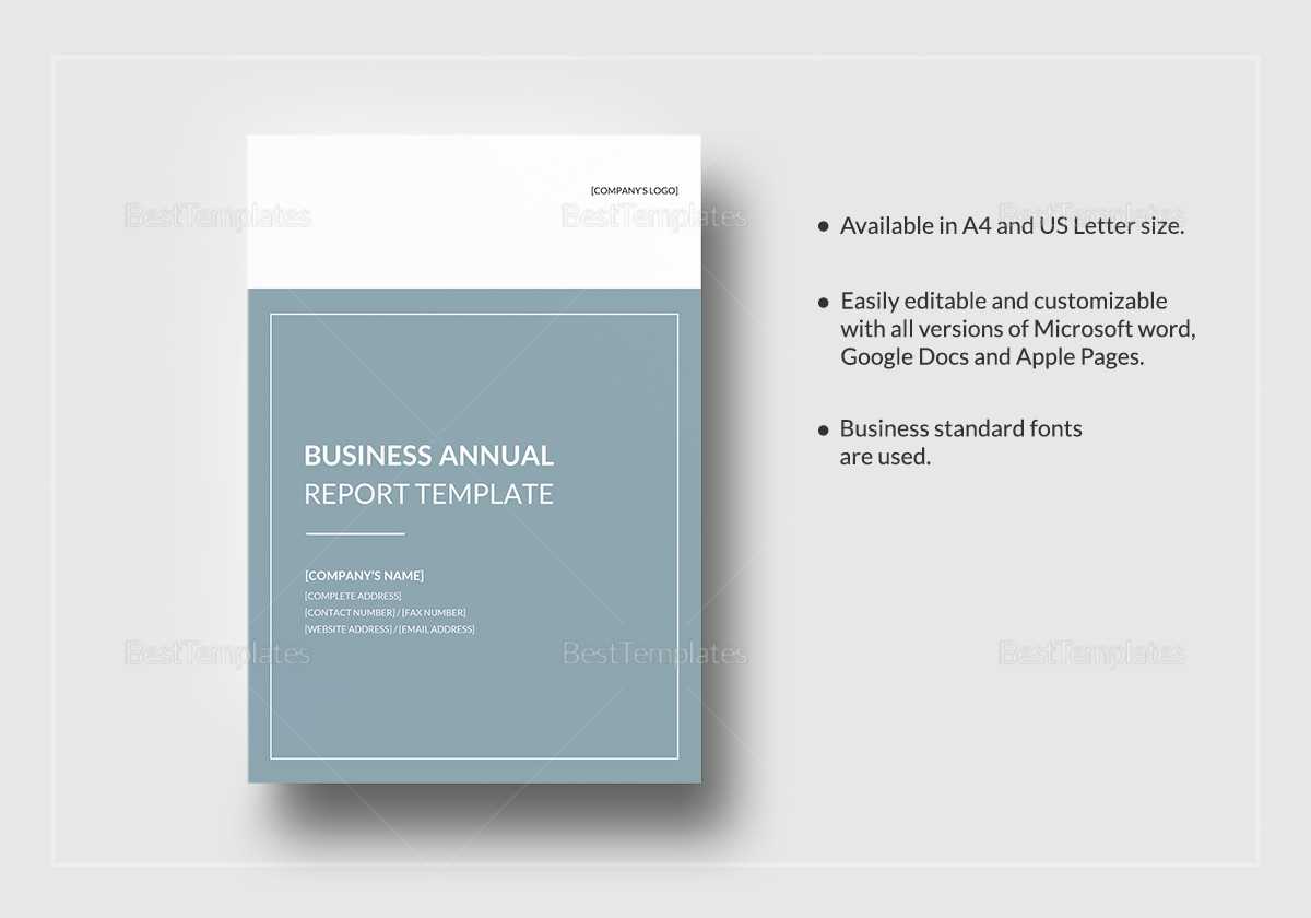 Business Annual Report Template With Regard To Annual Report Word Template