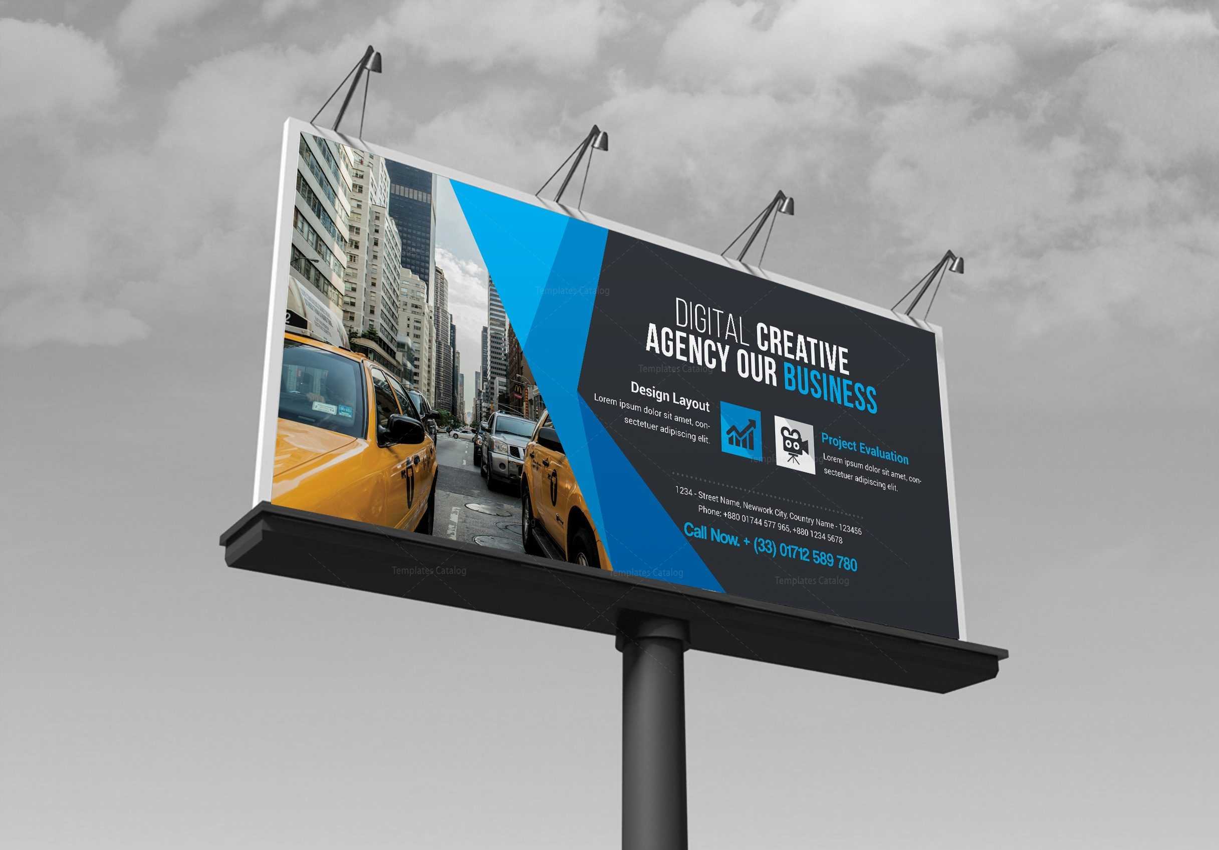 Business Billboard Banner Template 000352 – Template Catalog Within Street Banner Template
