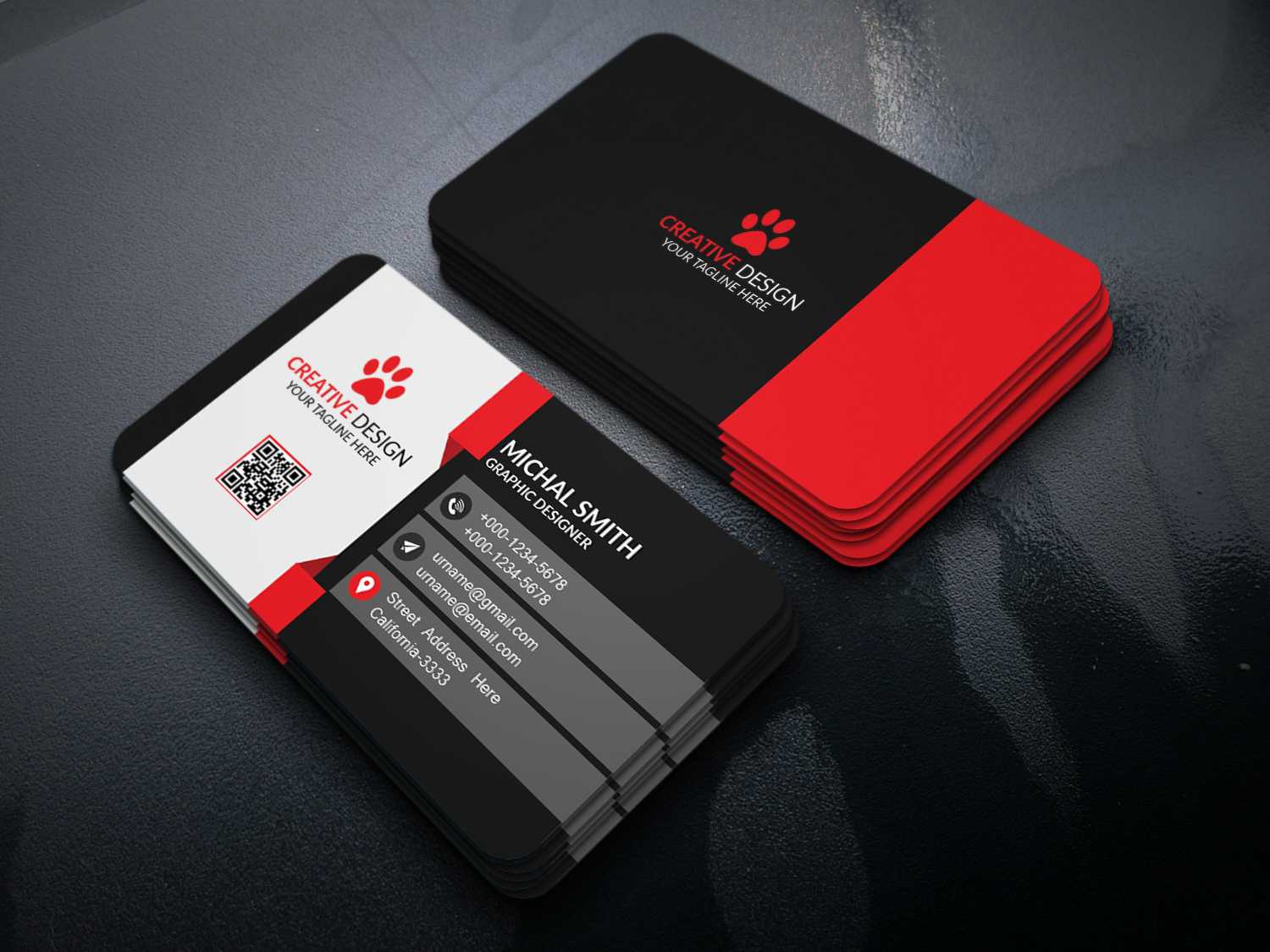 Business Card Design (Free Psd) On Behance Inside Name Card Pertaining To Name Card Template Psd Free Download