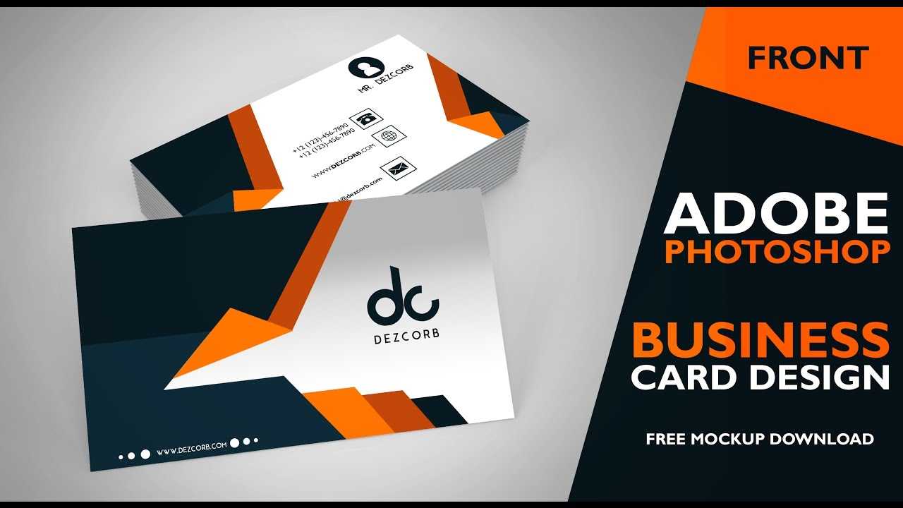 Business Card Design In Photoshop Cs6 | Front | Photoshop Tutorial In Create Business Card Template Photoshop