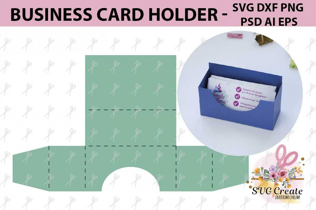 Business Card Holder Template Stand Paper Organiser Box In Card Stand Template