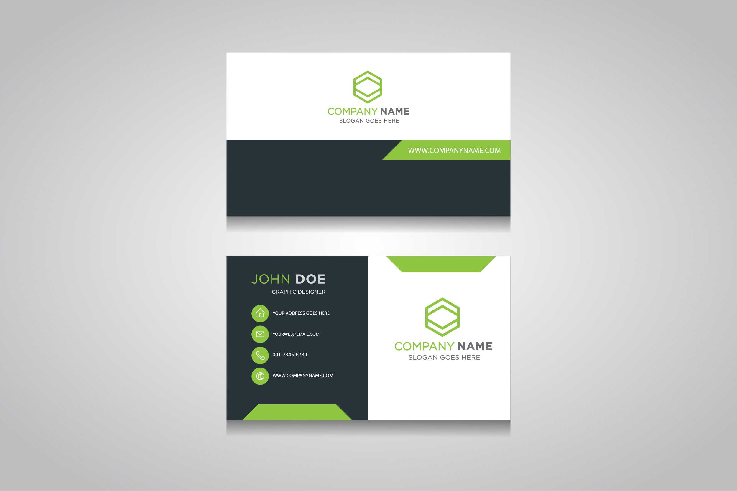 Business Card Template. Creative Business Card For Designer Visiting Cards Templates