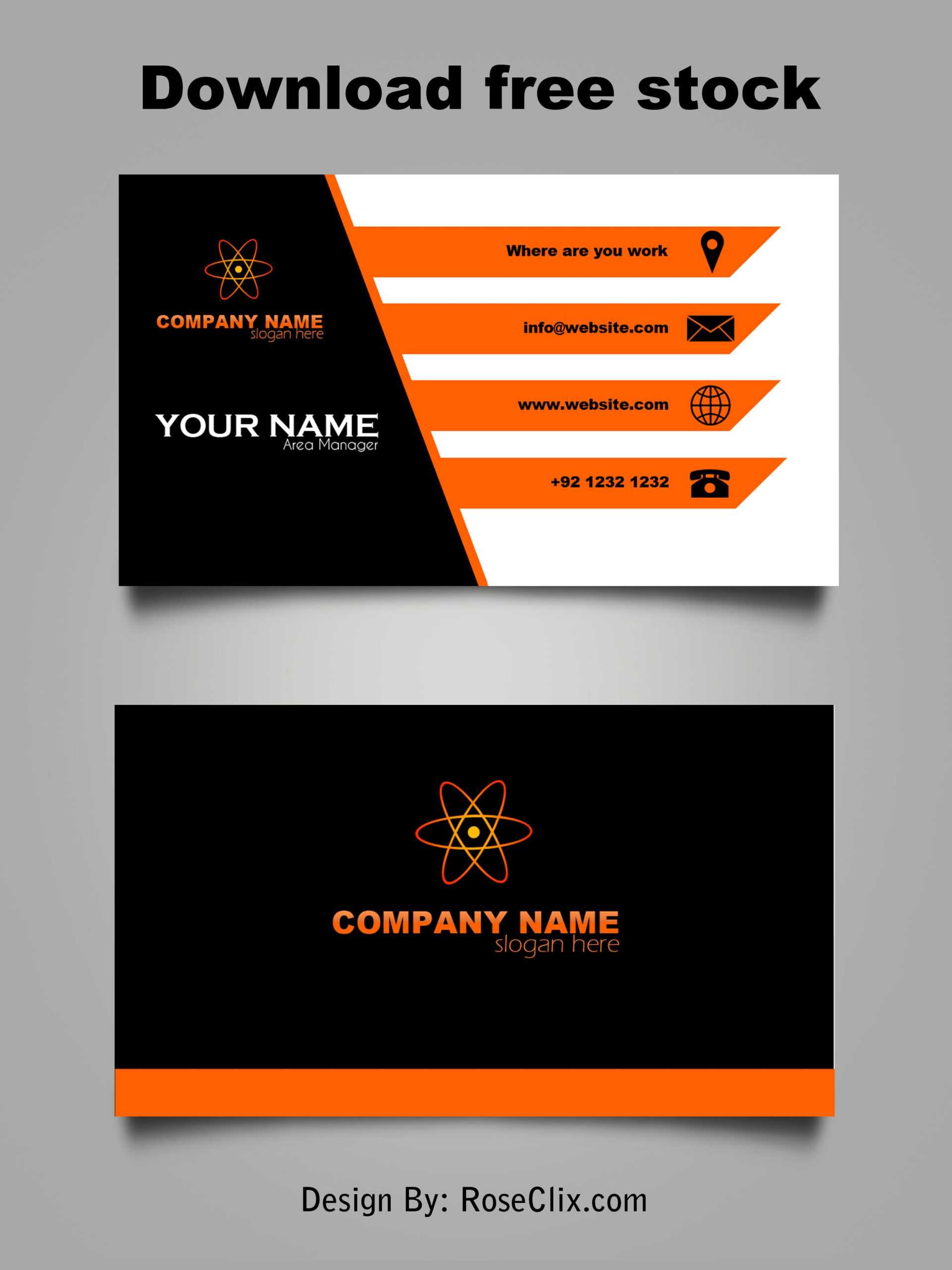 Business Card Template Free Downloads Psd Fils. In 2019 Regarding Templates For Visiting Cards Free Downloads