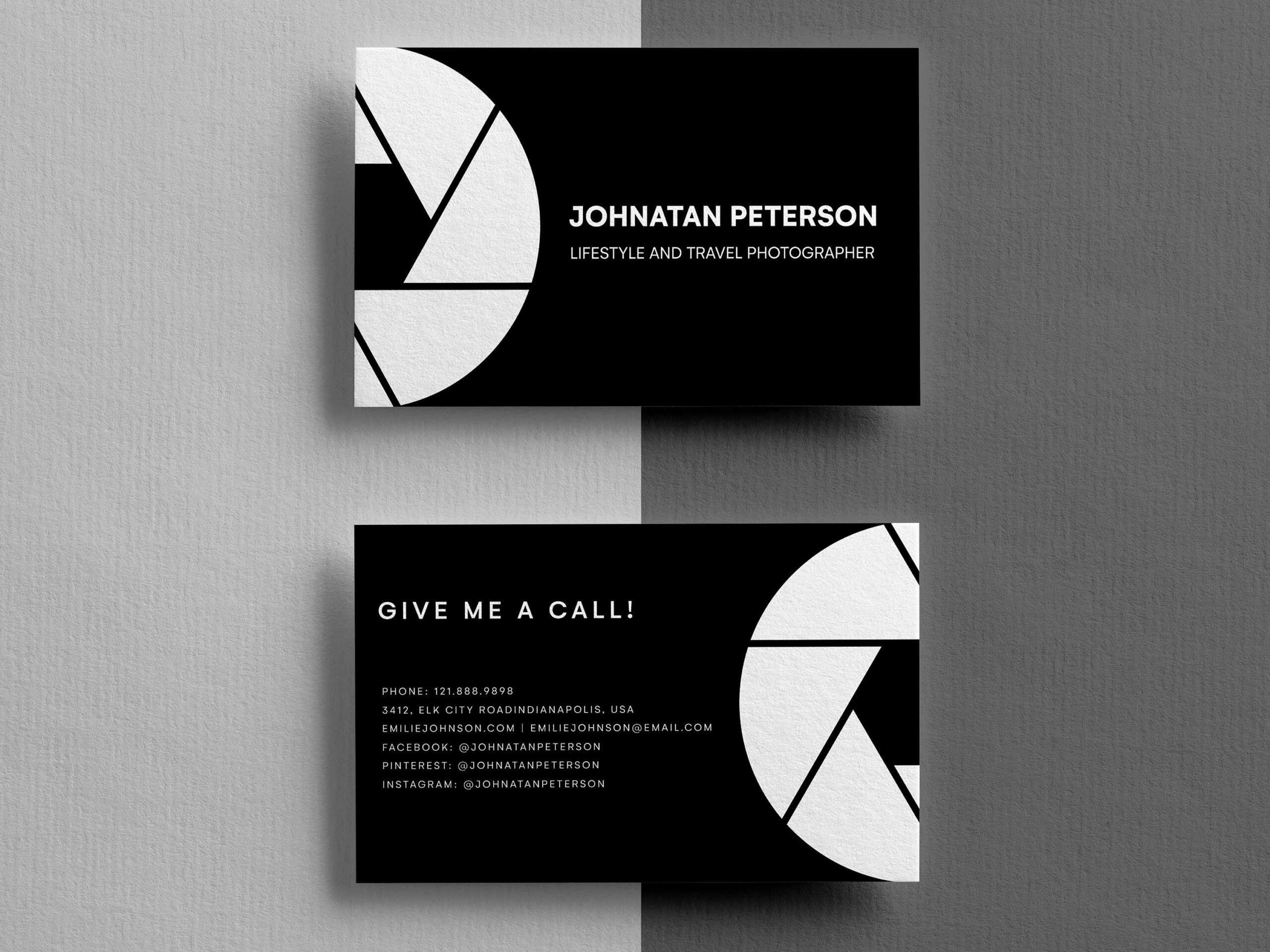 free download template for business calling card