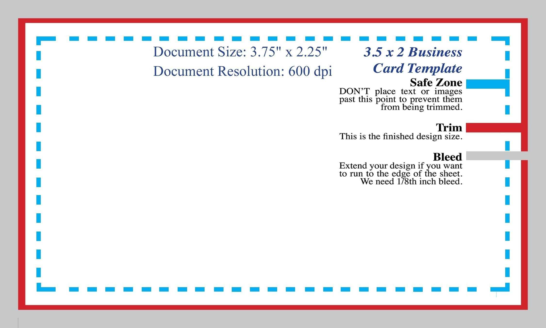 3 5X2 Business Card Template