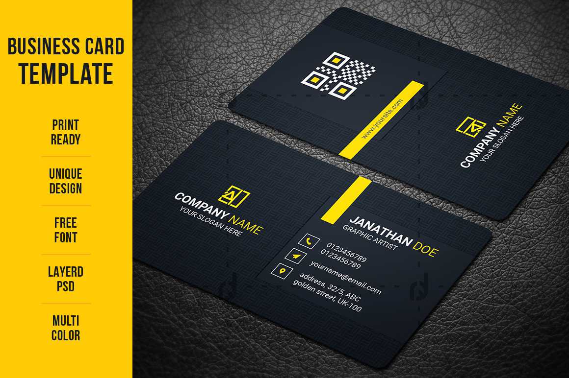 Business Card Template – Vsual Within Buisness Card Templates