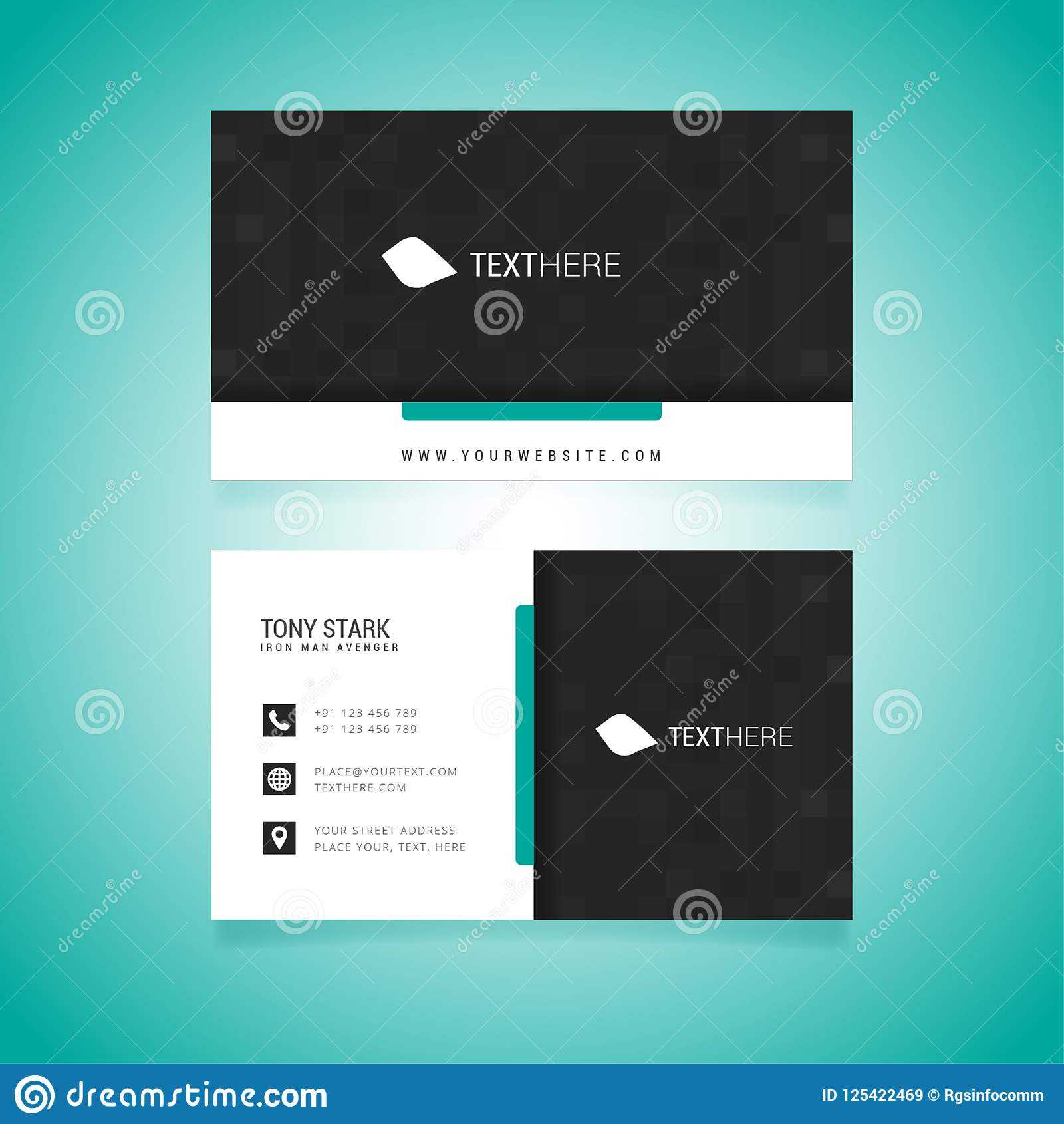 Business Card Vector Template Stock Vector – Illustration Of Inside Adobe Illustrator Card Template
