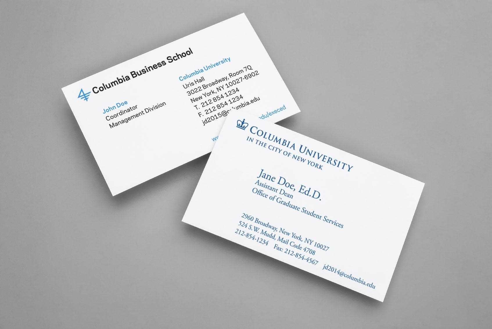 Business Cards For Teachers Templates Free Columbia Intended For Business Cards For Teachers Templates Free