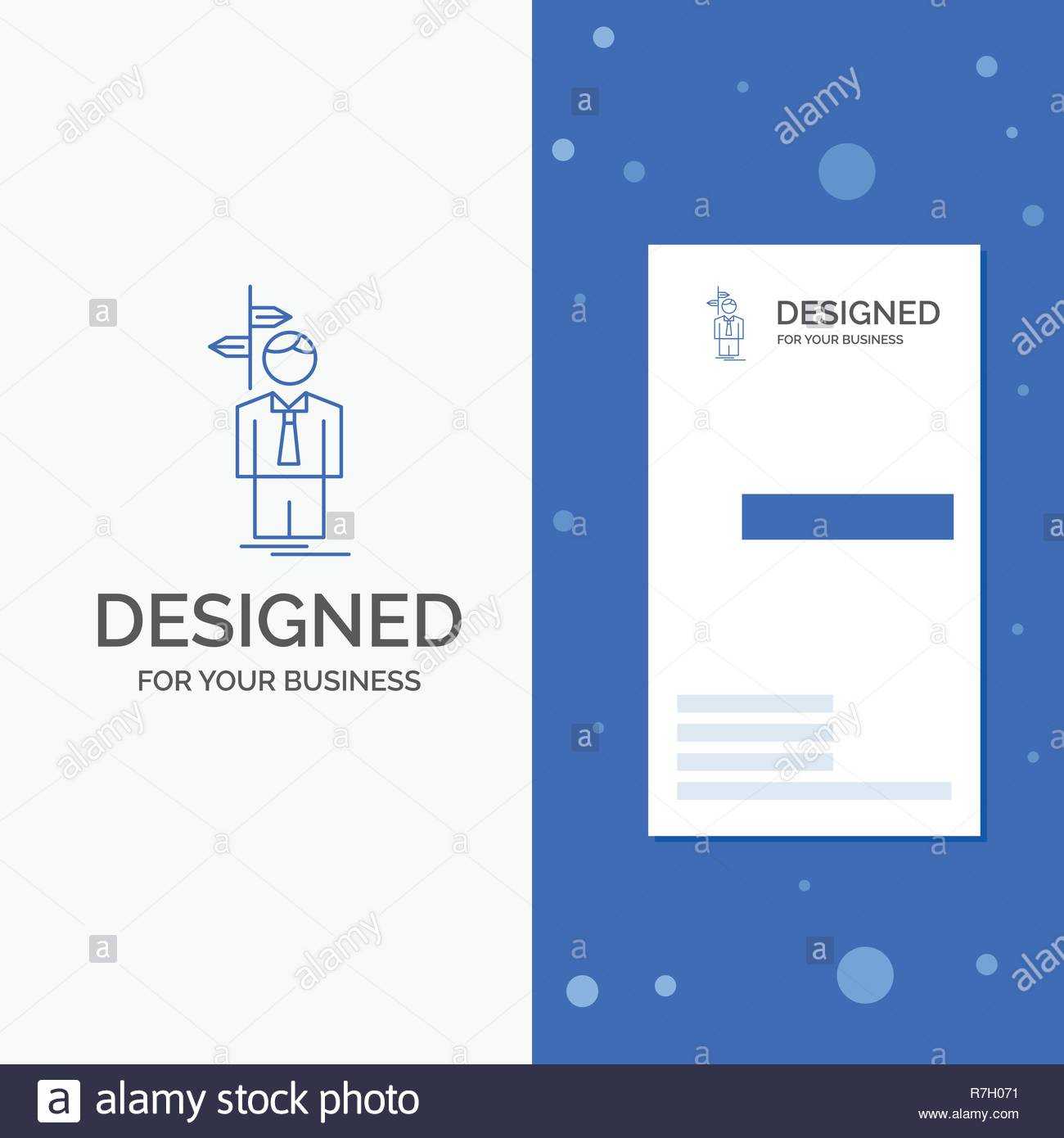 Business Logo For Arrow, Choice, Choose, Decision, Direction Within Decision Card Template