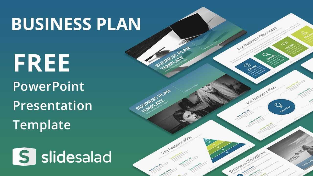 Business Plan Free Powerpoint Template Design – Slidesalad Intended For Business Card Template Powerpoint Free