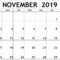 Calendar November 2019 Printable Template – 2019 Calendars For Blank Calendar Template For Kids
