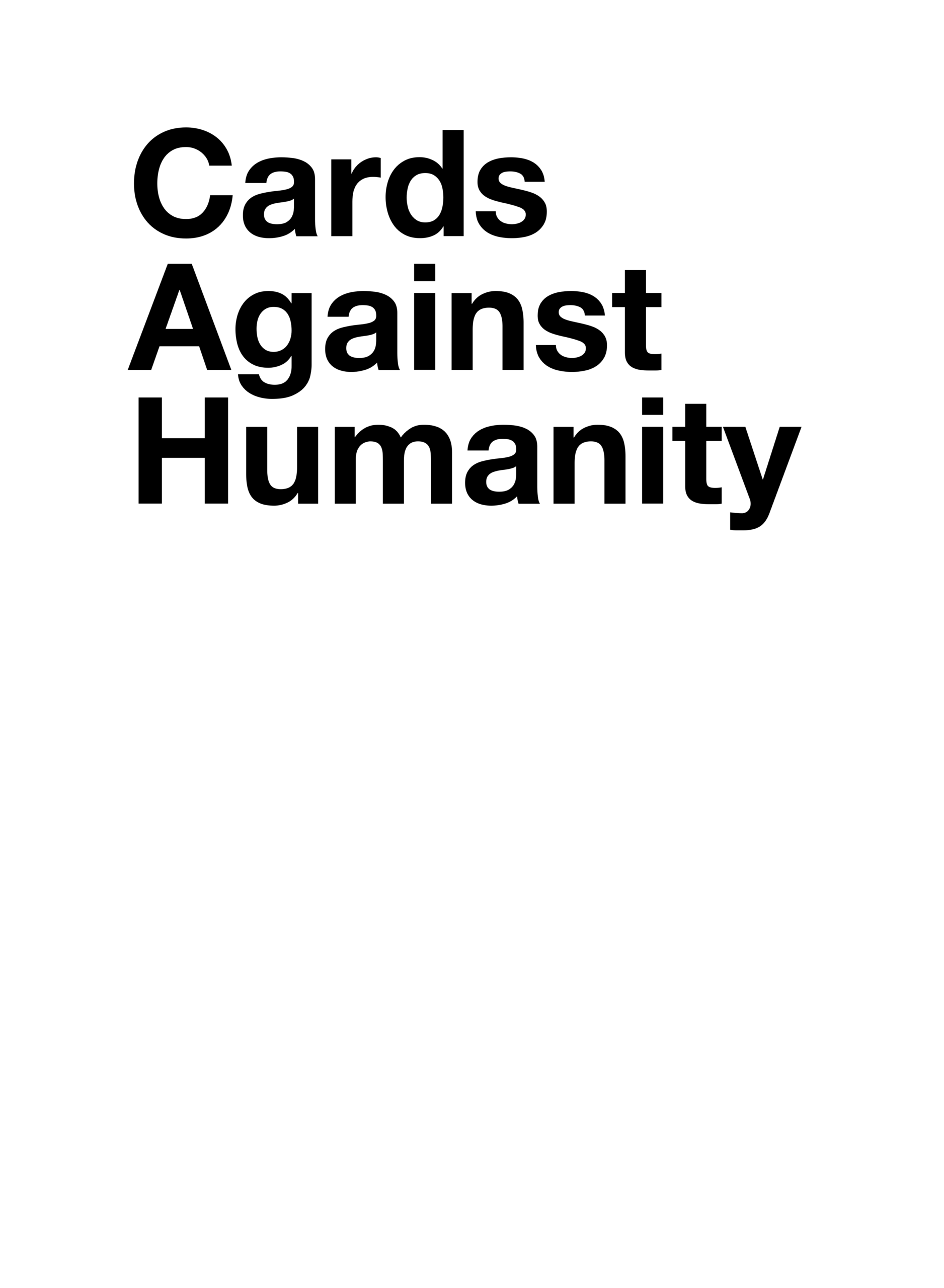 Cards Against Humanity - Card Generator Pertaining To Cards Against Humanity Template
