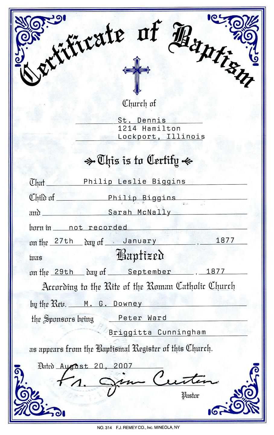 Catholic Baptism Certificate – Yahoo Image Search Results For Christian Baptism Certificate Template