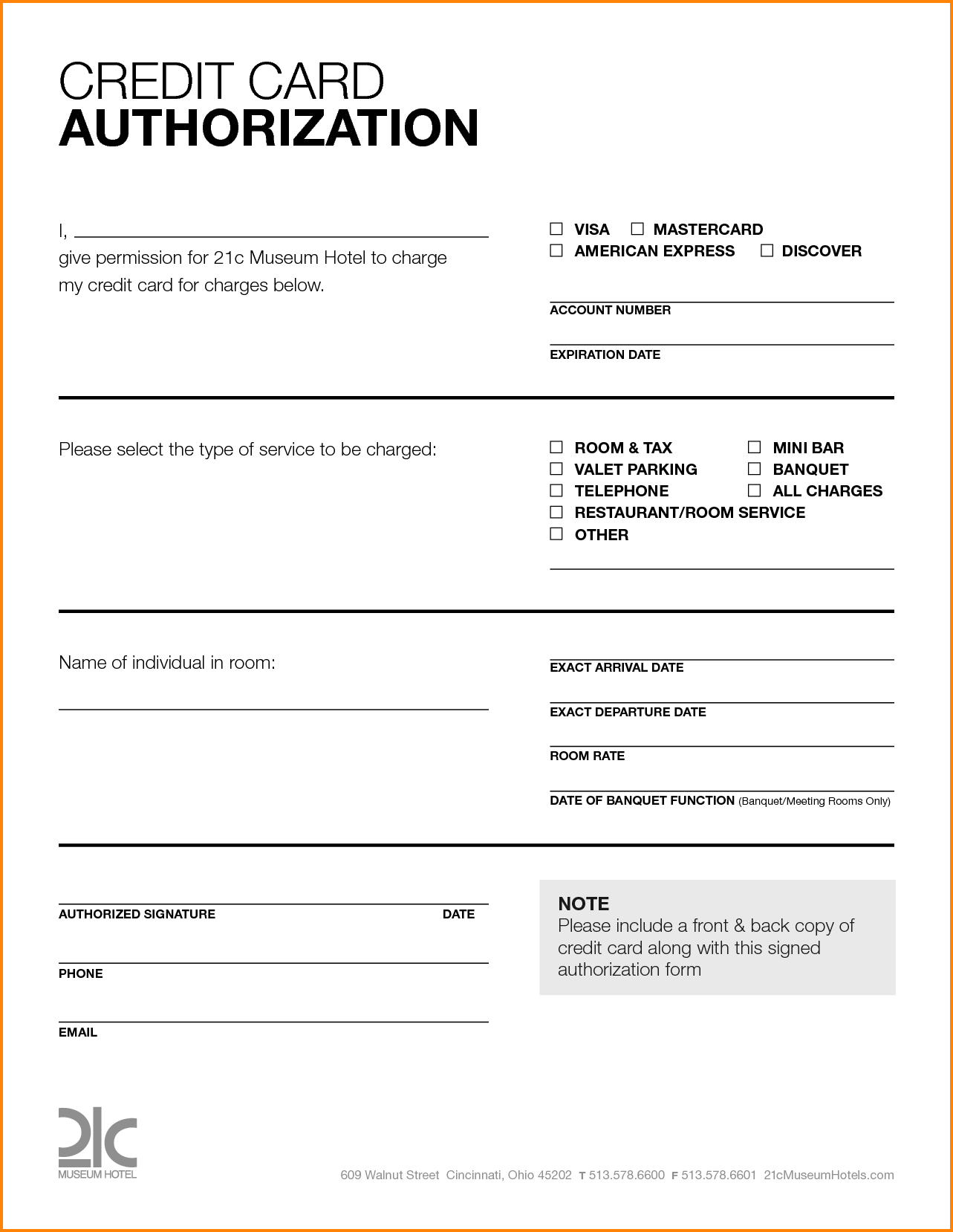 Cc Authorization Form – Major.magdalene Project Within Hotel Credit Card Authorization Form Template