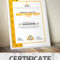 Certificate Design Template For Best Chef Fast Food And Restaurant  Certificate Template Inside Design A Certificate Template