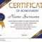 Certificate Of Achievement Or Diploma. Elegant Light For Certificate Of Attainment Template