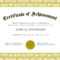 Certificate Of Achievement Wording Army Recognition Sample With Regard To Army Certificate Of Achievement Template