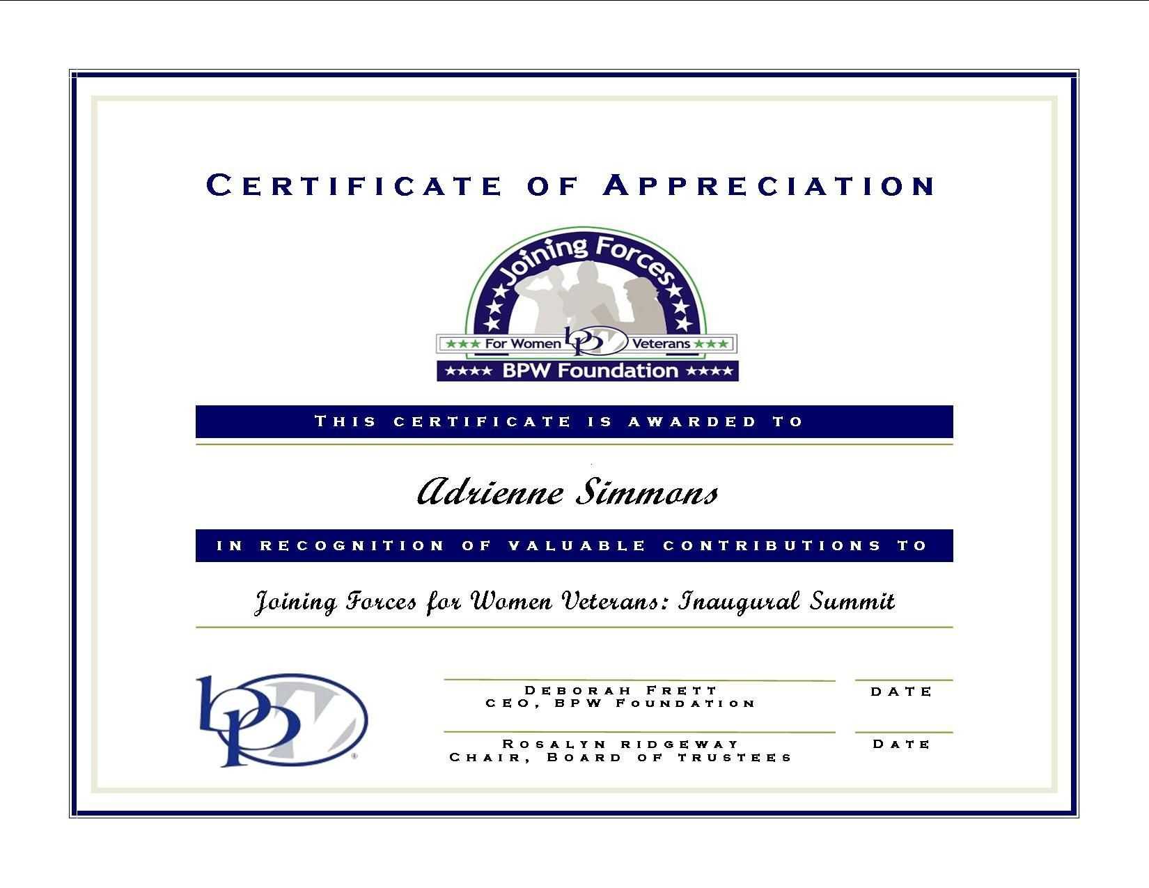 Certificate Of Appreciation For Guest Speaker Template Within Certificate Of Participation In Workshop Template