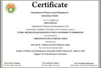 Certificate Of Participation In Workshop Template in Certificate Of Participation In Workshop Template