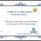 Certificate Of Participation Template Doc – Atlantaauctionco For Small Certificate Template