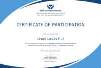 Certificate Of Participation Template Ppt - Atlantaauctionco regarding Certificate Of Participation Template Ppt