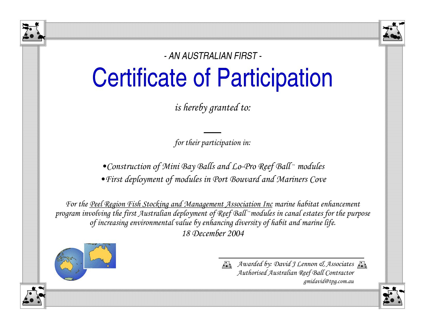 Certificate Of Participation Word Template Pertaining To Participation Certificate Templates Free Download