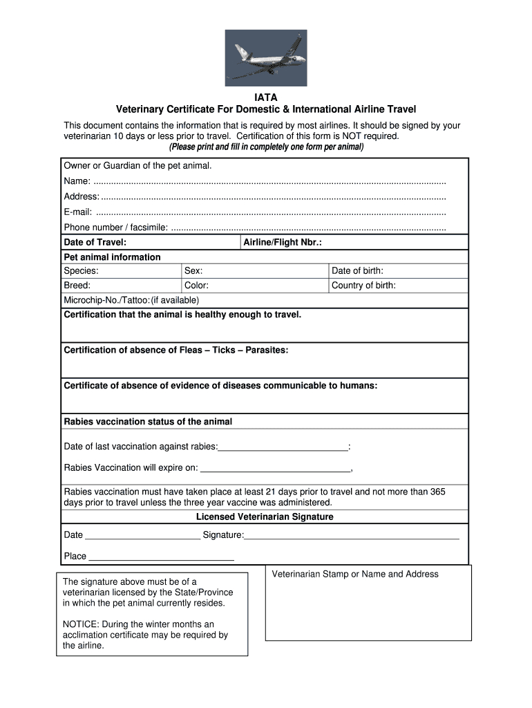 Certificate Of Veterinary Inspection Cvi – Fill Online Intended For Veterinary Health Certificate Template