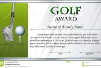 Certificate Template For Golf Award Stock Vector in Golf Certificate Template Free