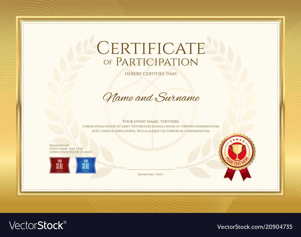 Certificate Template In Basketball Sport Theme Vector Image Throughout Basketball Camp Certificate Template