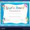 Certificate Template With Kids Swimming in Free Swimming Certificate Templates