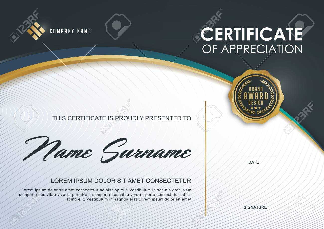 Certificate Template With Luxury And Modern Pattern,, Qualification.. Within Qualification Certificate Template