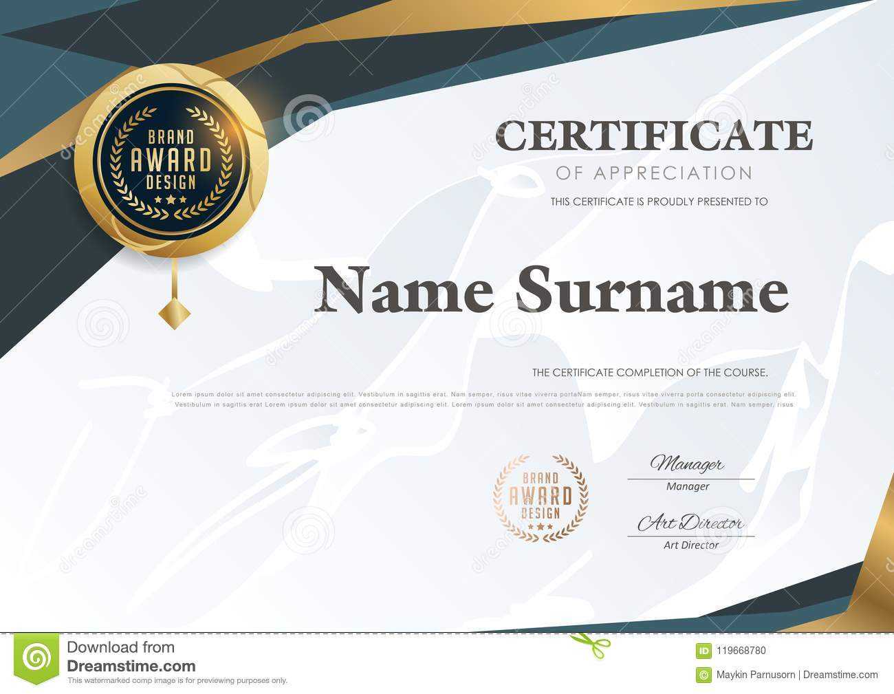 Certificate Template With Luxury Pattern,diploma,vector Pertaining To Qualification Certificate Template